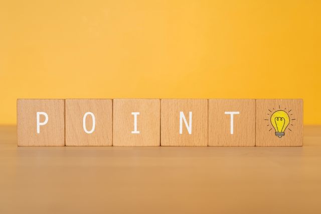 POINTと書かれたブロック