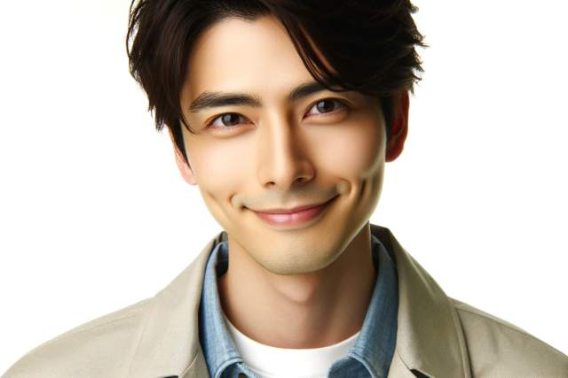 女性にモテそうなさわやかな日本人男性