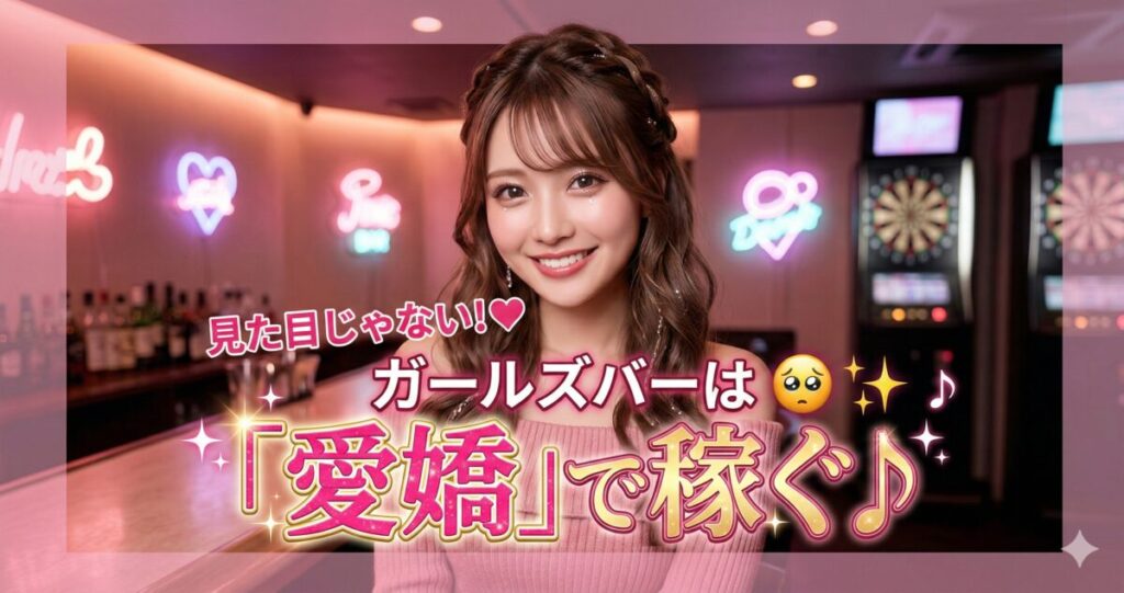 記事のサムネイル画像。i容姿以外で売れるコツを教えてくれる、ガールズバーキャスト。