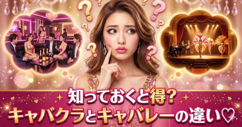 2つの想像の間で悩む女性