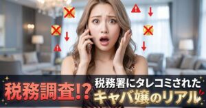 スマホで電話しながら驚いた顔の女性