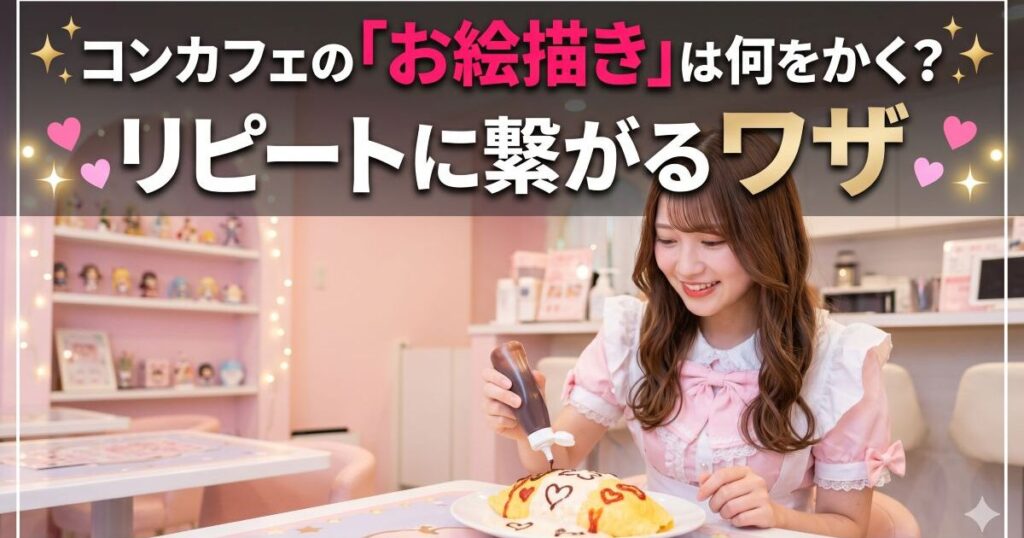 美味しそうなパンケーキを食べるメイド女性