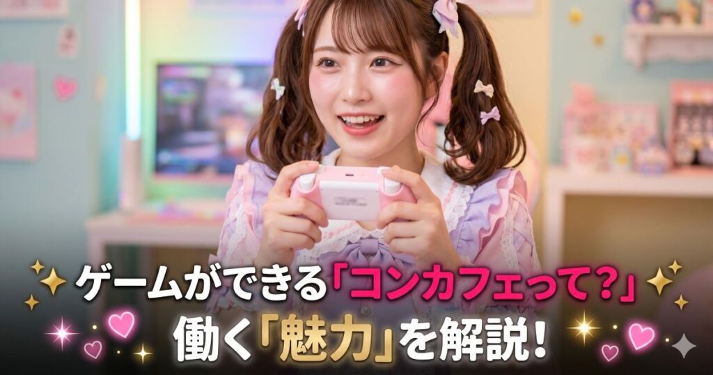 ゲームコントローラーを持って楽しそうなメイド