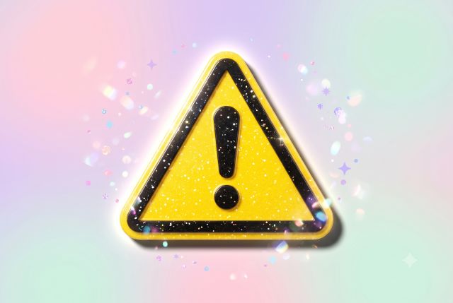黄色い注意マーク