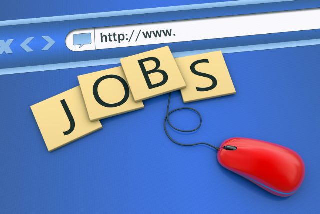 JOBSと書かれたブラウザと赤いマウス