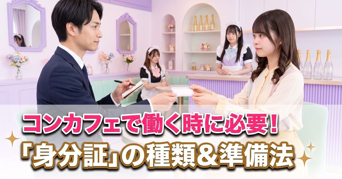 男性と向き合って何かを交換している