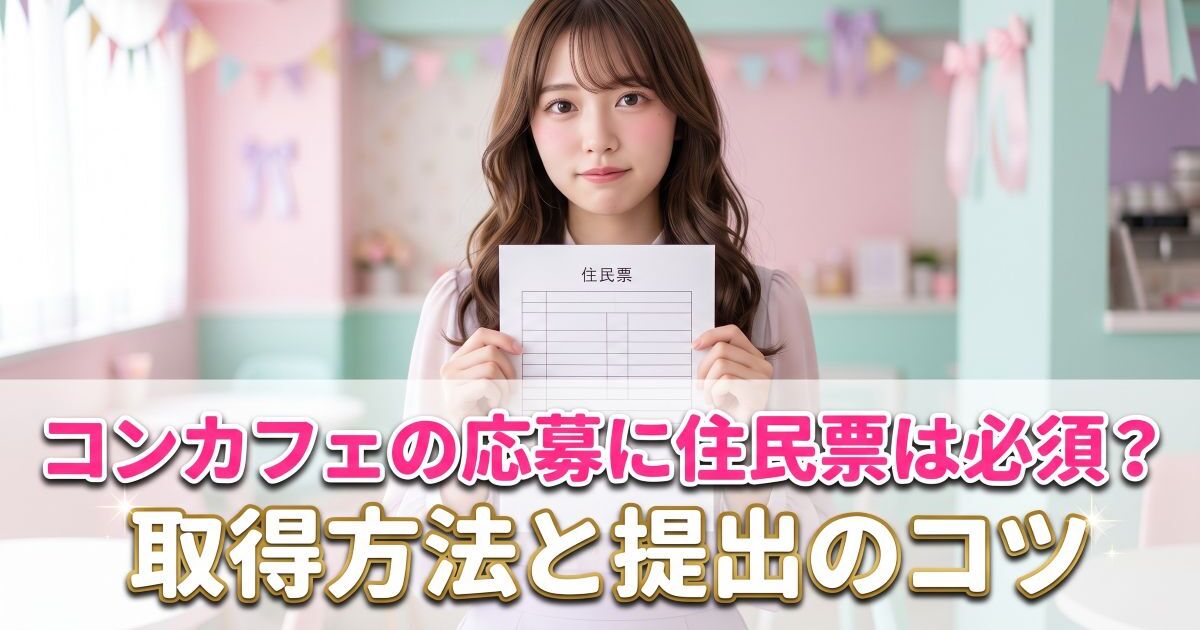 書類を見る女性