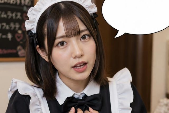メイドと吹き出し